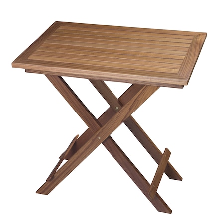 Whitecap Rectangle Slat Top Folding Bistro Table 63058